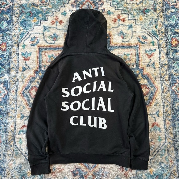 Anti Social Social Club Logo Hoodie Small - Picture 2 of 9